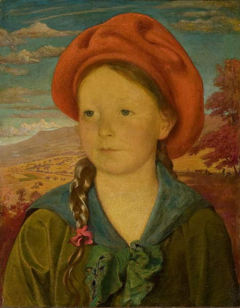 Detail of Portrait of a Young Girl, 1920 by George de Forest Brush or Brusch