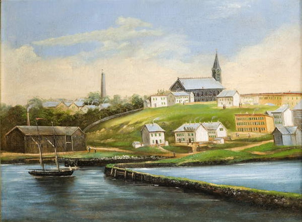 Detail of Landscape of Bunker Hill, after 1862 by American School