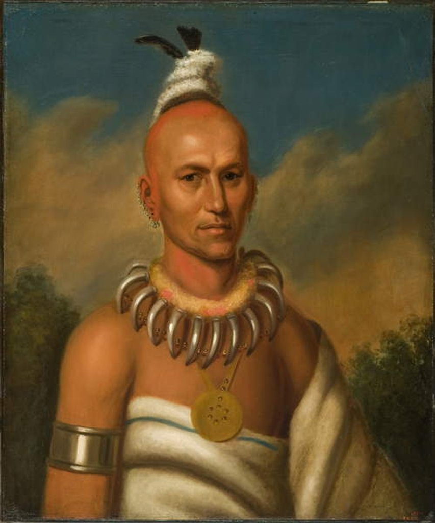 Detail of Tai-O-Mah, 183133 by Henry Inman