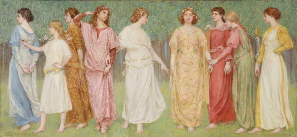 Detail of A Rondel, 1892 by Louise Howland King Cox