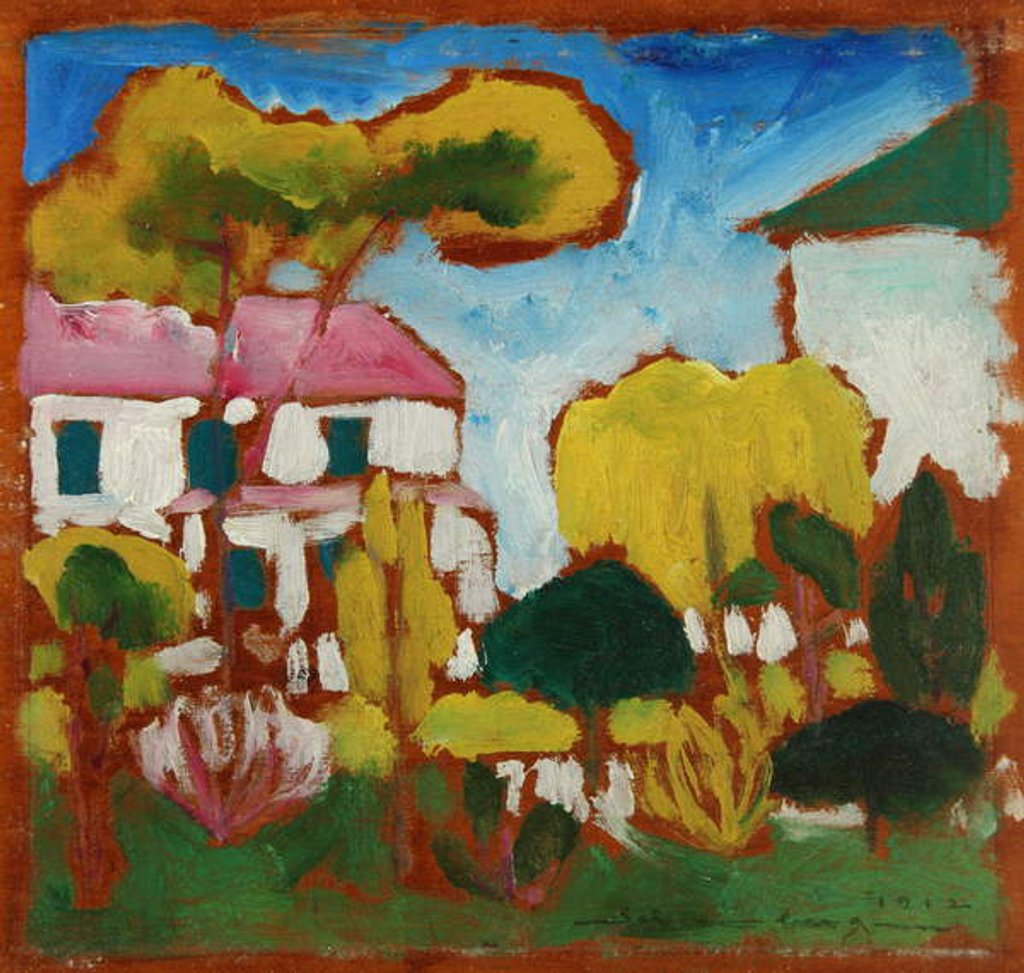 Detail of Landscape, 1912 by Morton Livingston Schamberg