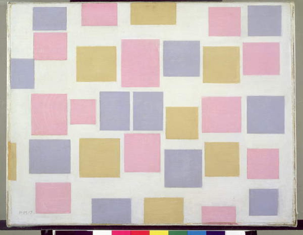 Detail of Compositie No.3, with Colour Planes 3, 1917 by Piet Mondrian