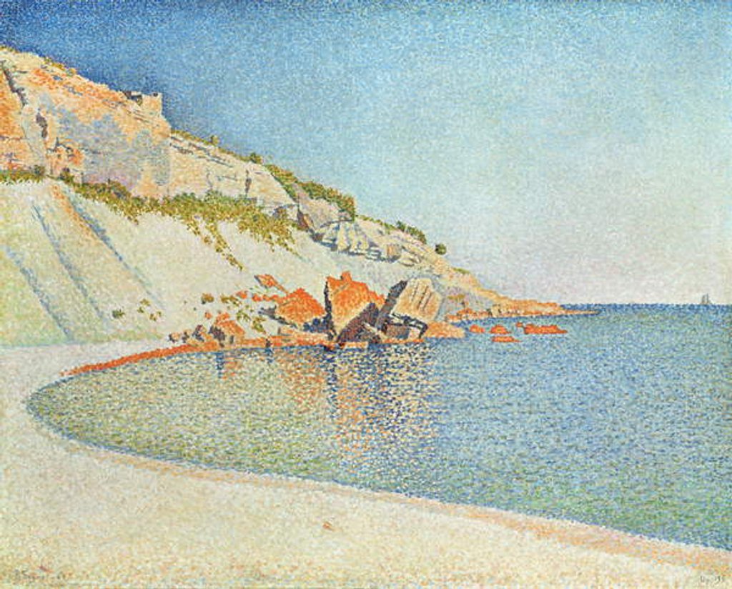 Detail of Cote d'Azur, 1889 by Paul Signac
