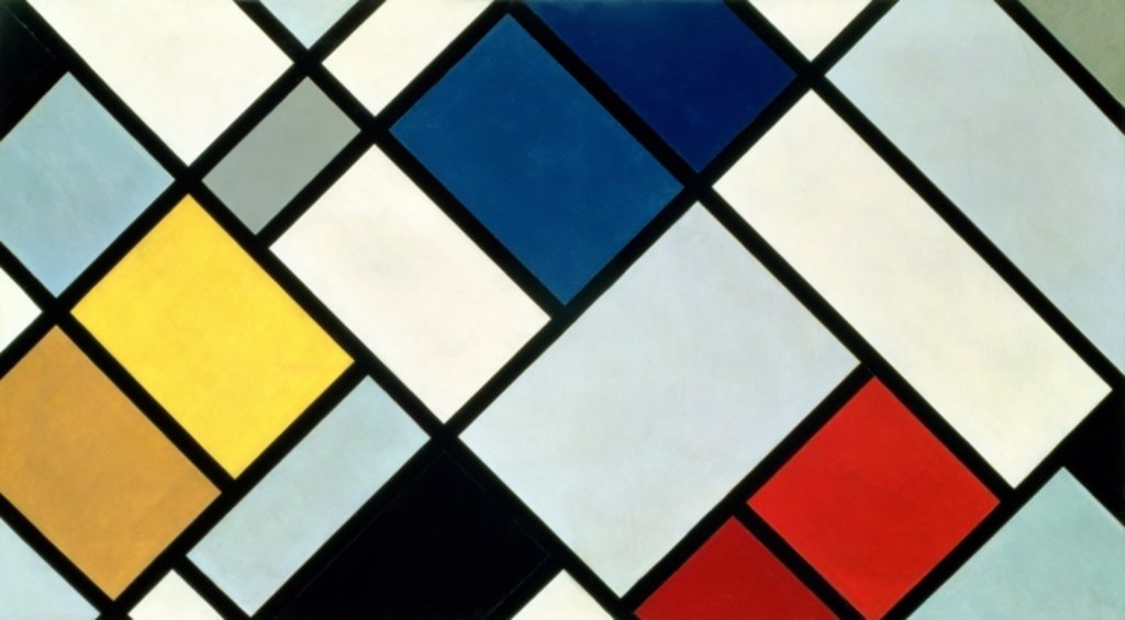 Detail of Contra-Composition of Dissonances, XVI, 1925 by Theo van Doesburg