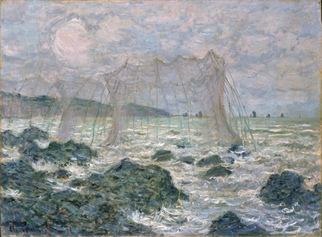 Detail of The Nets, 1882 by Claude Monet
