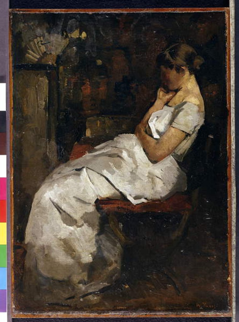 Detail of Girl in White, c.1889 by Willem de Zwart