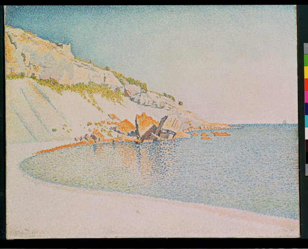 Detail of The Cote d'Azur, 1889 by Paul Signac