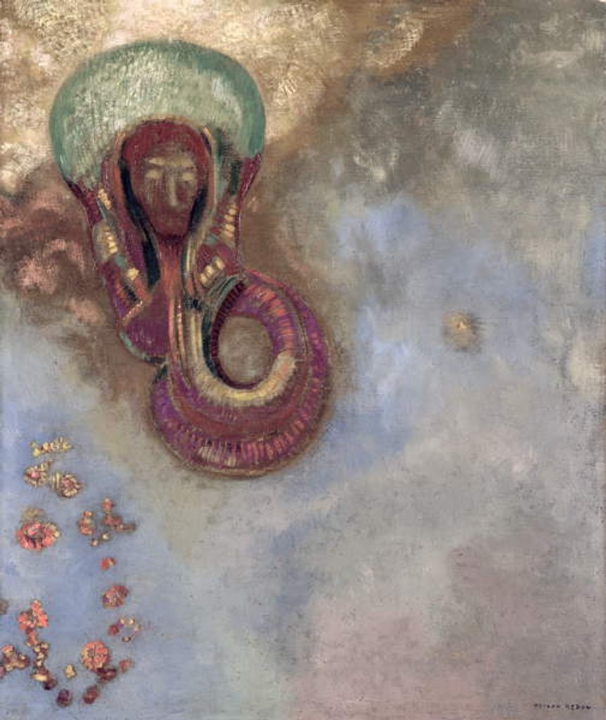 Detail of Oannes by Odilon Redon