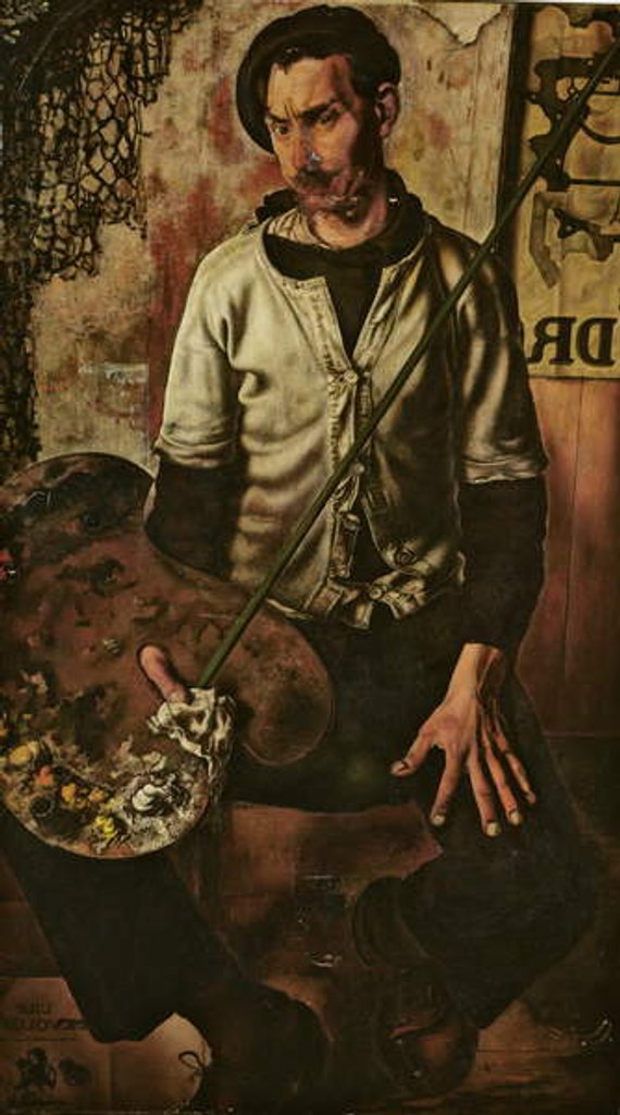 Detail of Self portrait by Dick Ket