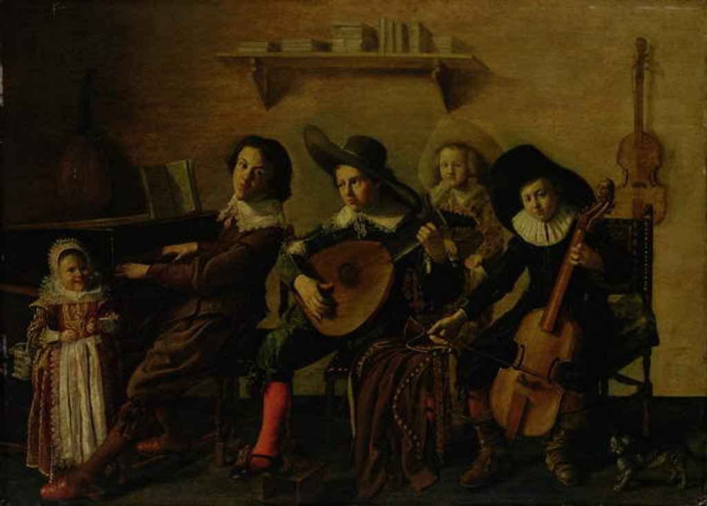 Detail of The Concert by Jan Miense Molenaer