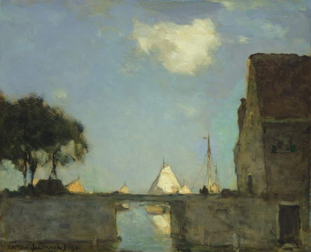 Detail of Noorden, near Nieuwkoop, 1901 by Johannes Hendrik Weissenbruch