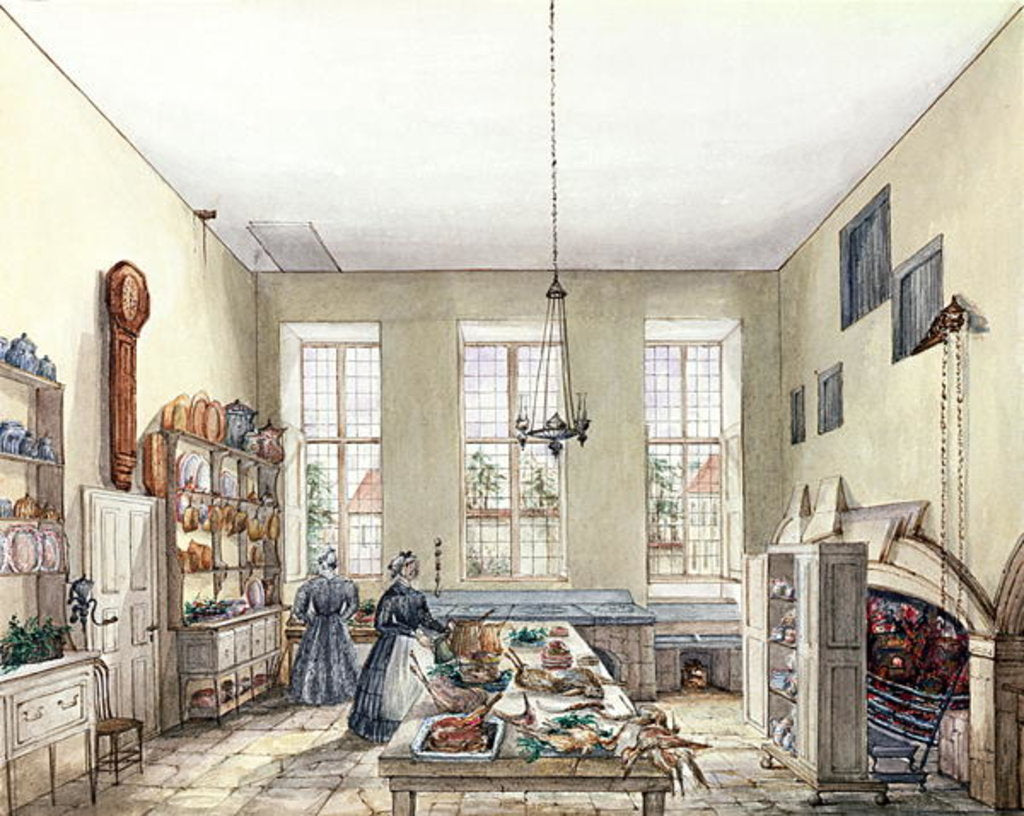 Detail of The Kitchen at Aynhoe, 3rd February 1847 by Lili Cartwright