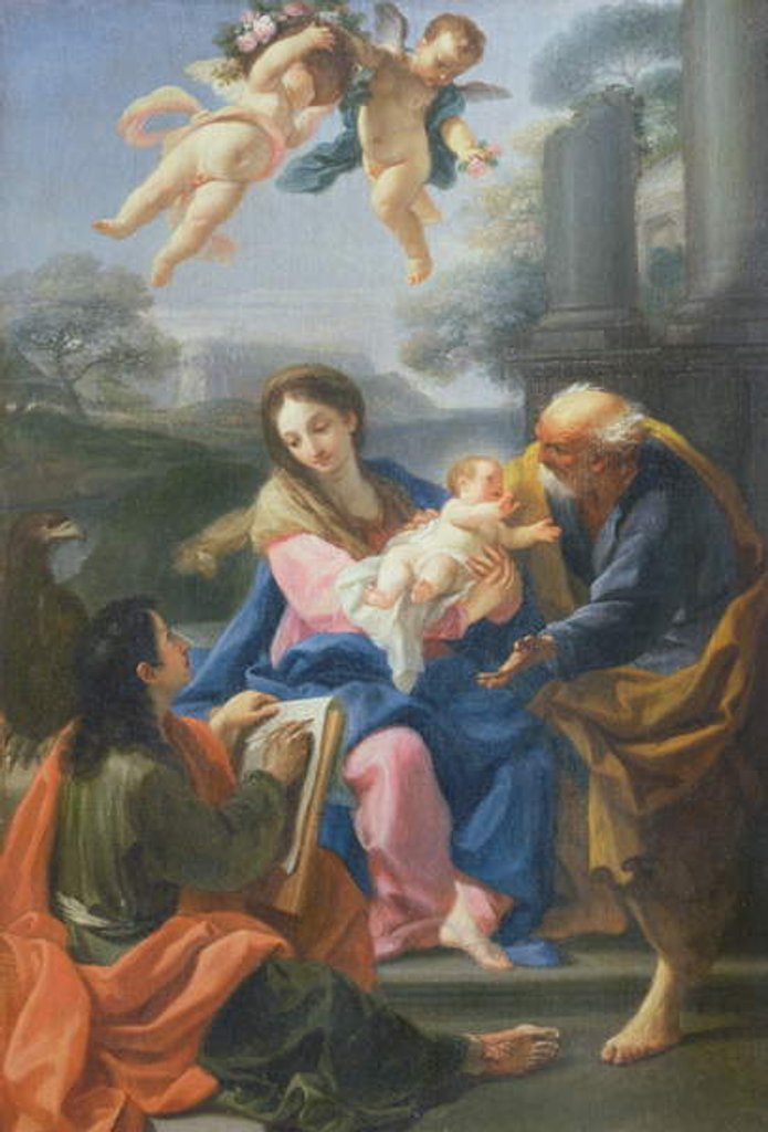 Detail of The Holy Family with the Artist by Pietro de' Pietri