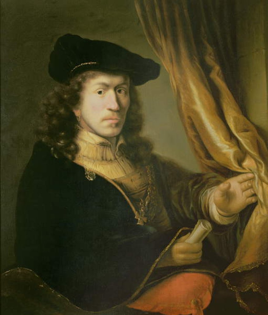Detail of Self Portrait by Ferdinand Bol