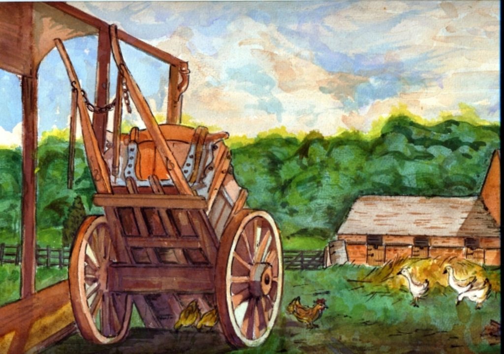 Detail of Wooldridge Farm, Priory by Nell Hill