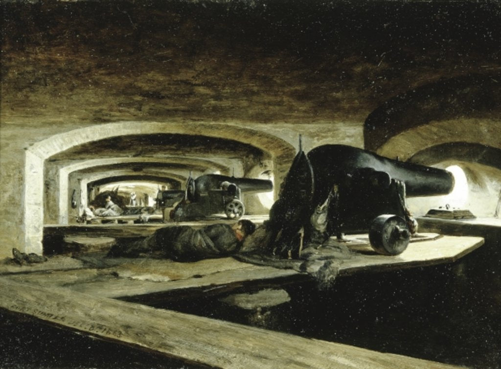 Detail of Fort Sumter, December 8, 1863 by Conrad Wise Chapman