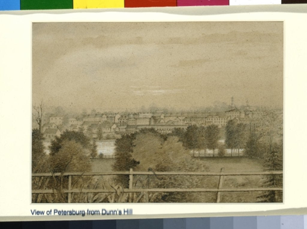 Detail of View of Petersburg from Dunn's Hill by American School