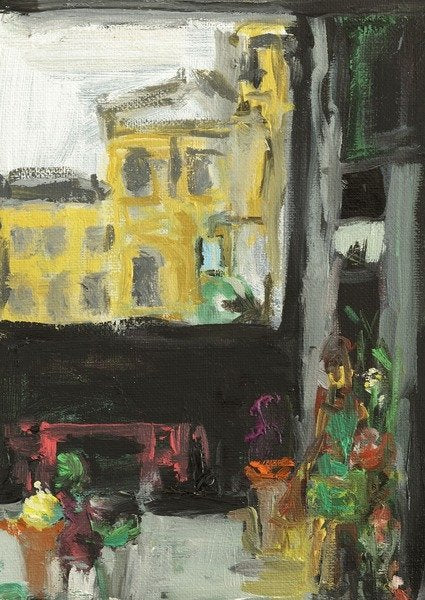 Detail of Under The Bridge-The Florist, 2014 by Julie Held