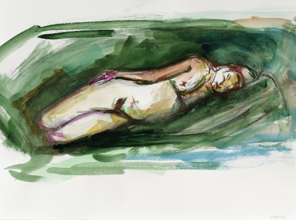 Detail of Reclining Nude, 2015 by Julie Held