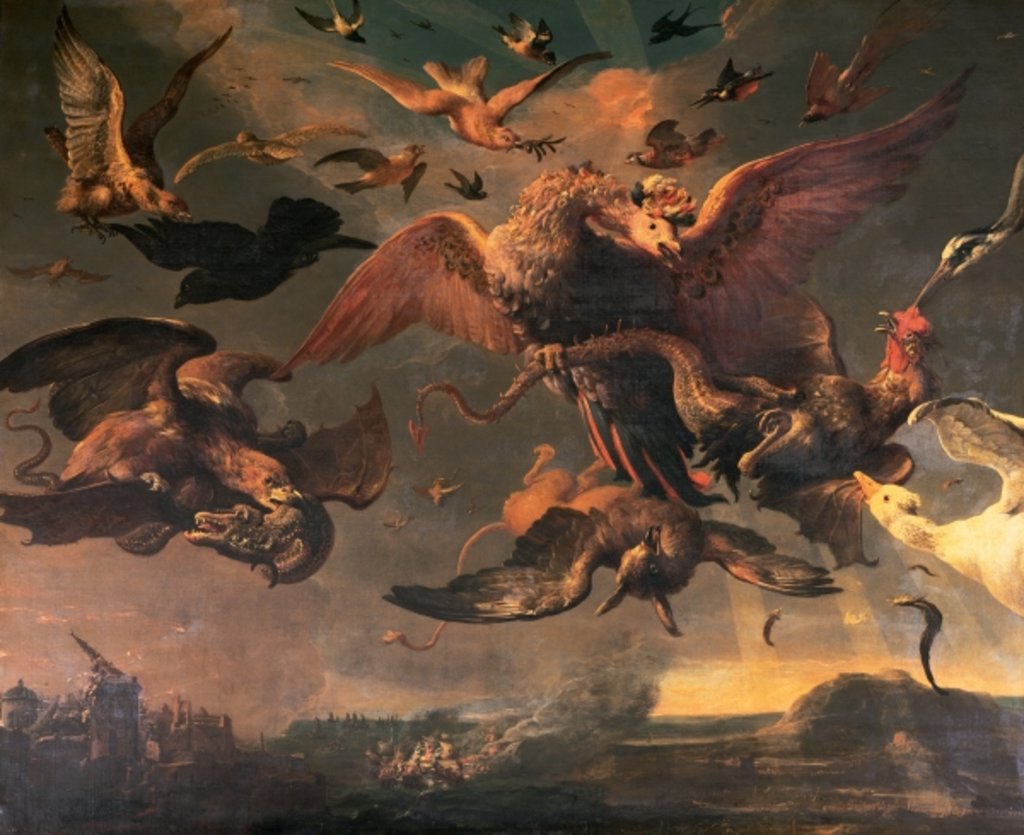 Detail of William III's Lowland Wars by Melchior de Hondecoeter