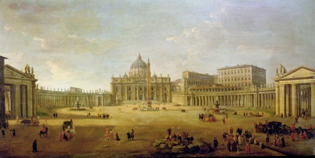 Detail of St. Peter's Basilica by Gaspar van Wittel