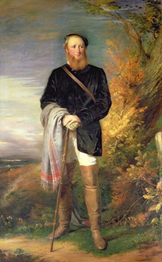 Detail of Thomas William Coke of Holkham 2nd Earl of Leicester by George Richmond