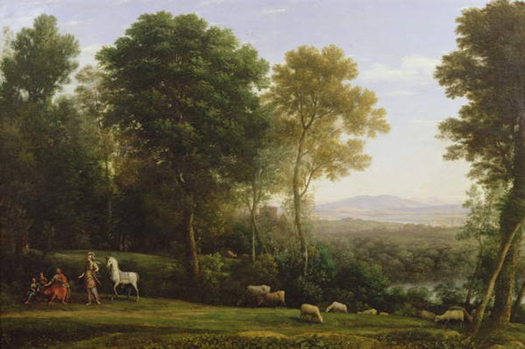Detail of Landscape with Erminia in Discourse with the Old Man and his Sons by Claude Lorrain