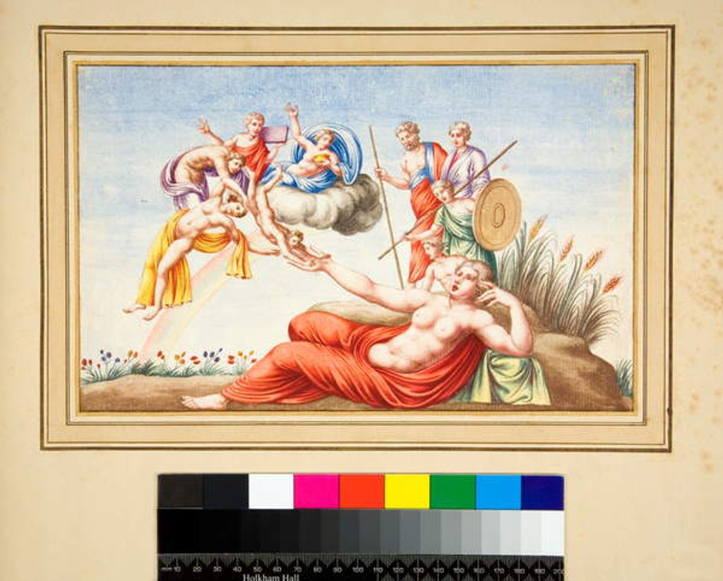 Detail of Lunette from a tomb by Pietro Santi Bartoli