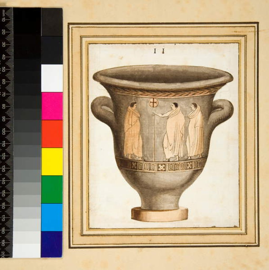 Detail of A red figured vase by Pietro Santi Bartoli