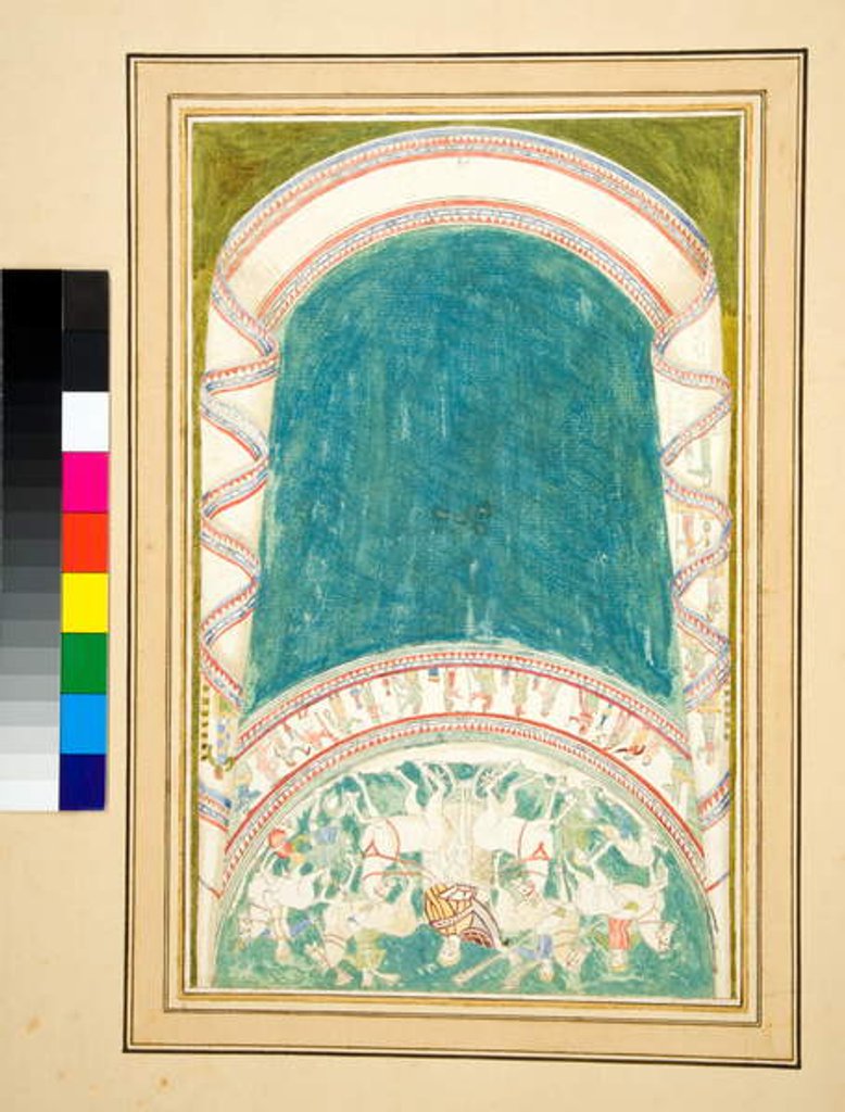 Detail of Copy of a mosaic of a charioteer by Pietro Santi Bartoli