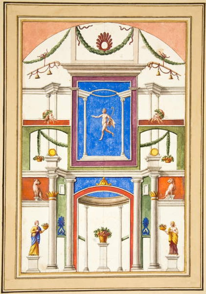 Detail of Holkham II. 13, folio from Album Ashby II by Francesco Bartoli