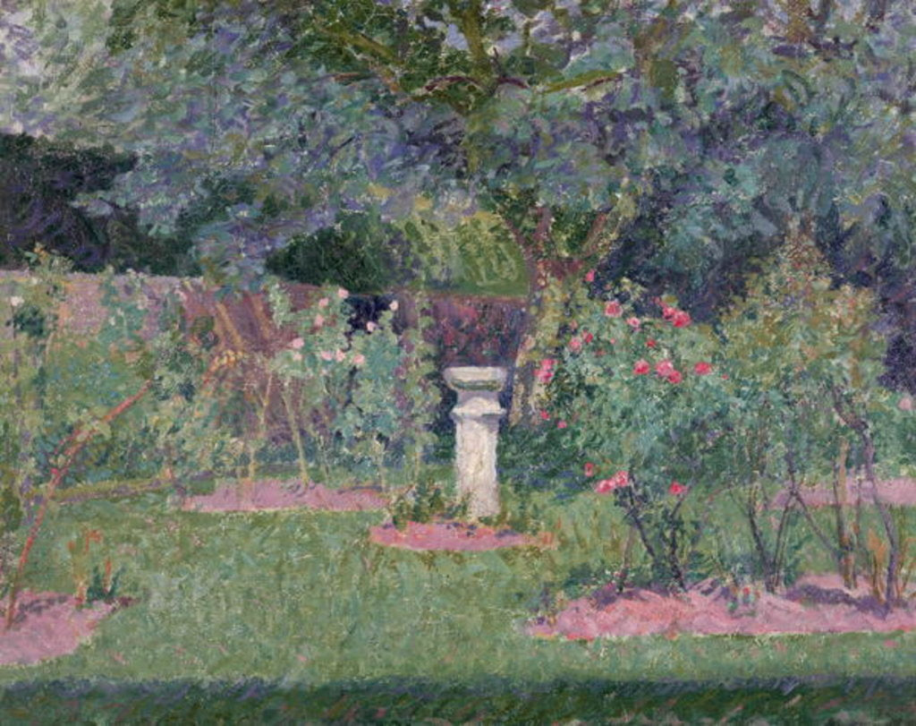Detail of The Garden at Hertingfordbury, 1908 by Spencer Frederick Gore