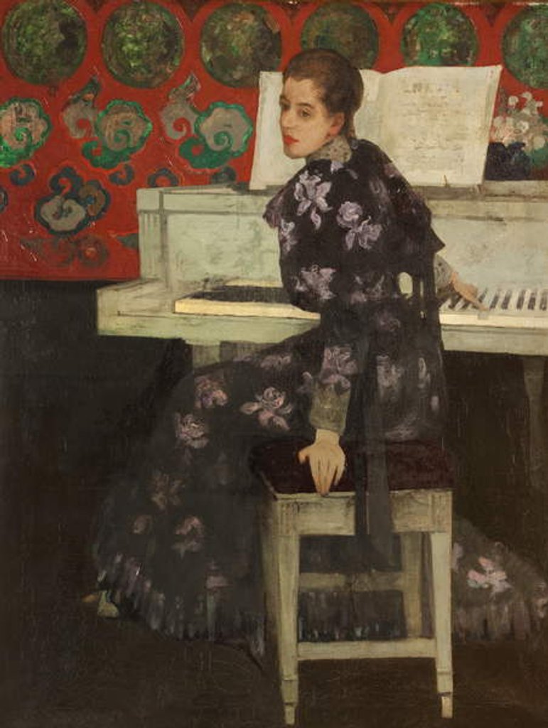 Detail of The White Piano, 1894 by Arthur Melville