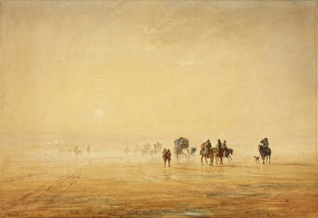 Detail of Lancaster Sands, 1844 by David Cox