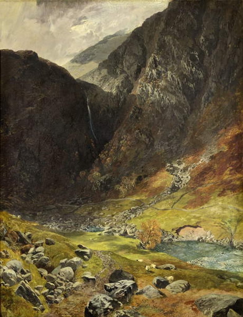 Detail of Styhead Pass, Borrowdale, 1854 by Alfred William Hunt
