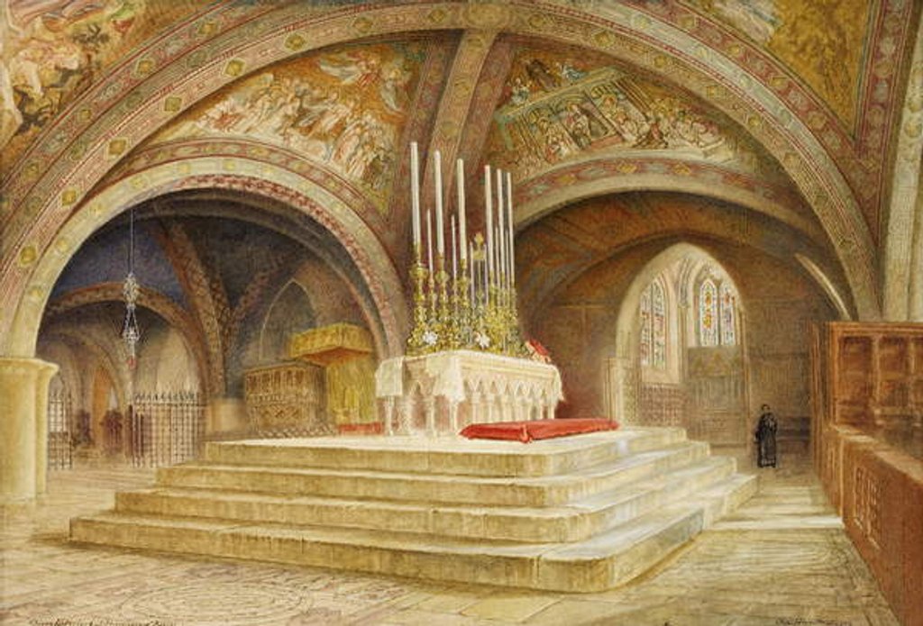 Detail of High Altar over the Tomb of Francis of Assisi, 1909 by Ada Hunter