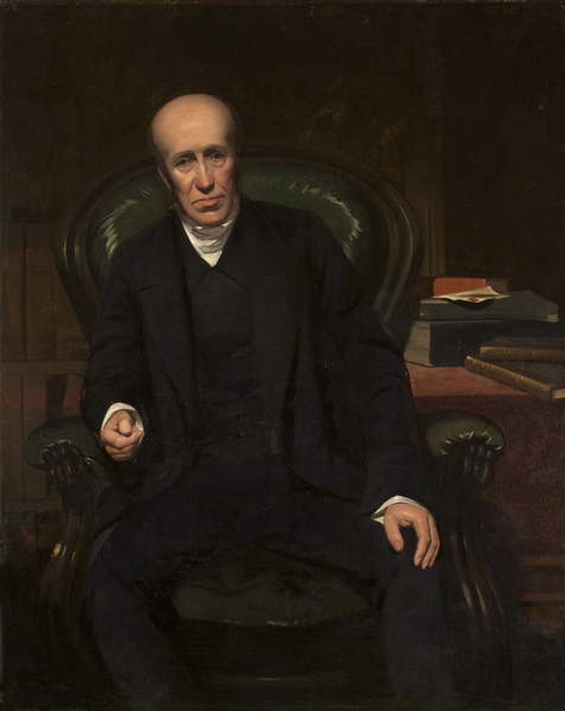 Detail of Portrait of the Reverend John Clay by School English