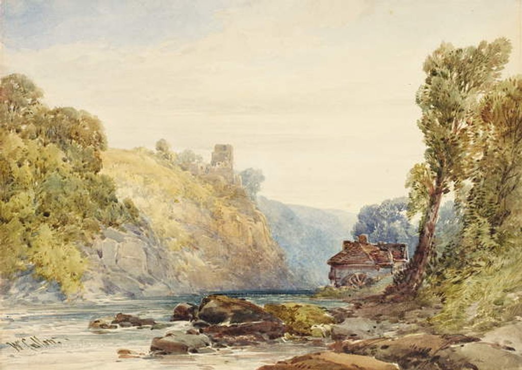 Detail of Landscape Study by William Callow
