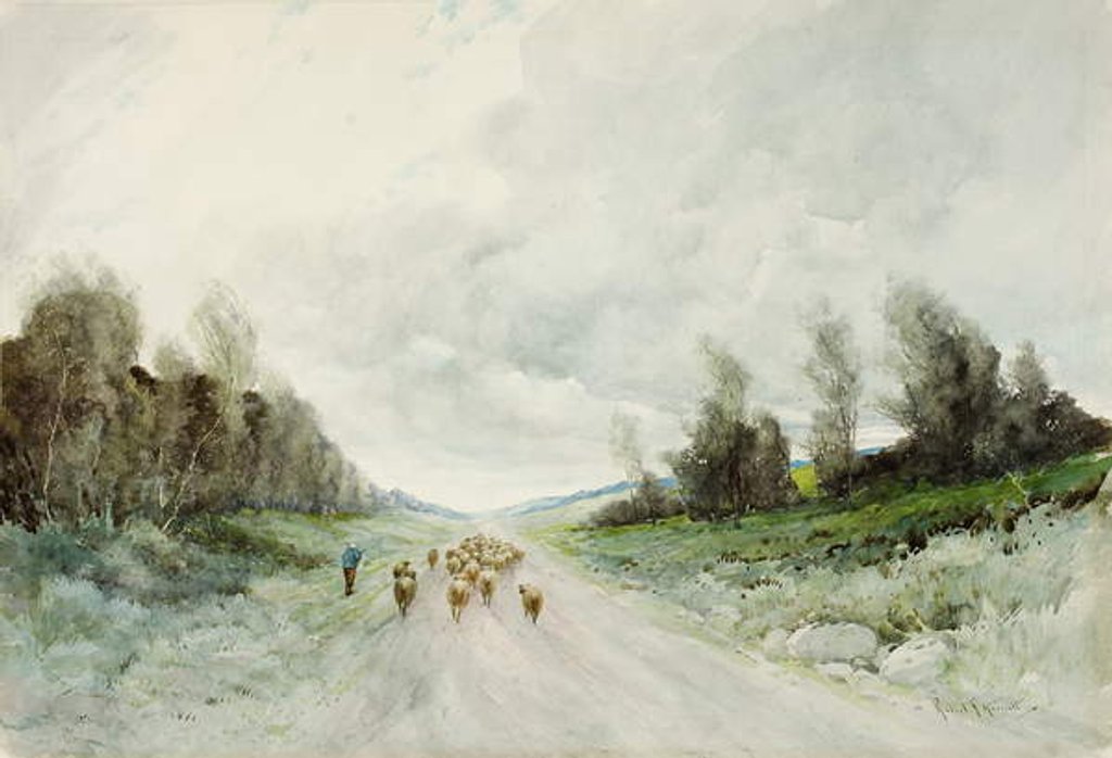Detail of A Northumberland Road by Robert J. Hewitt