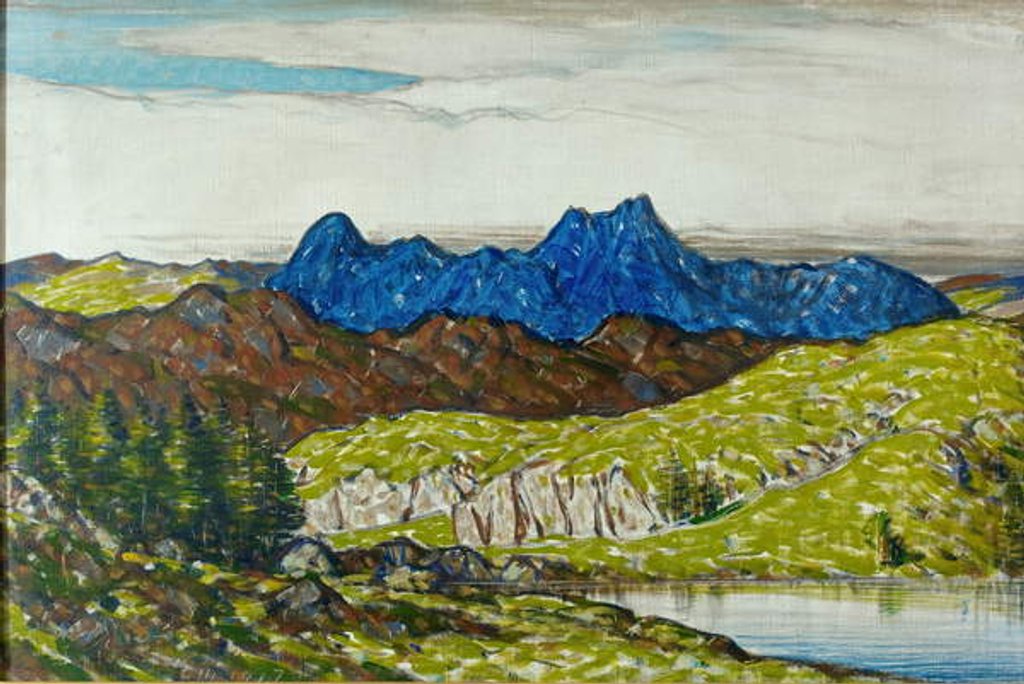 Detail of Langdale Pikes, 1917 by Charles Holmes