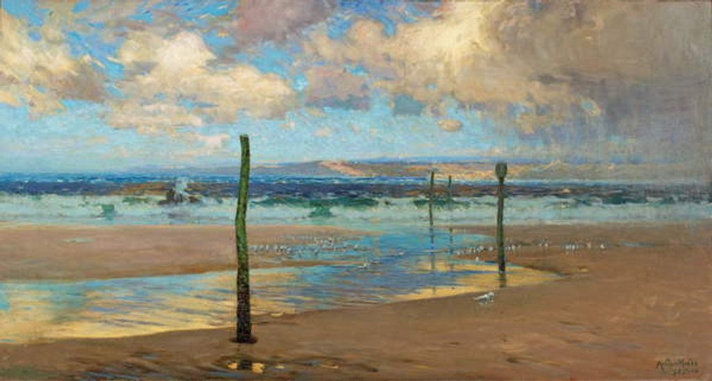 Detail of A Wind Swept Shore, 1903 by Arthur Meade