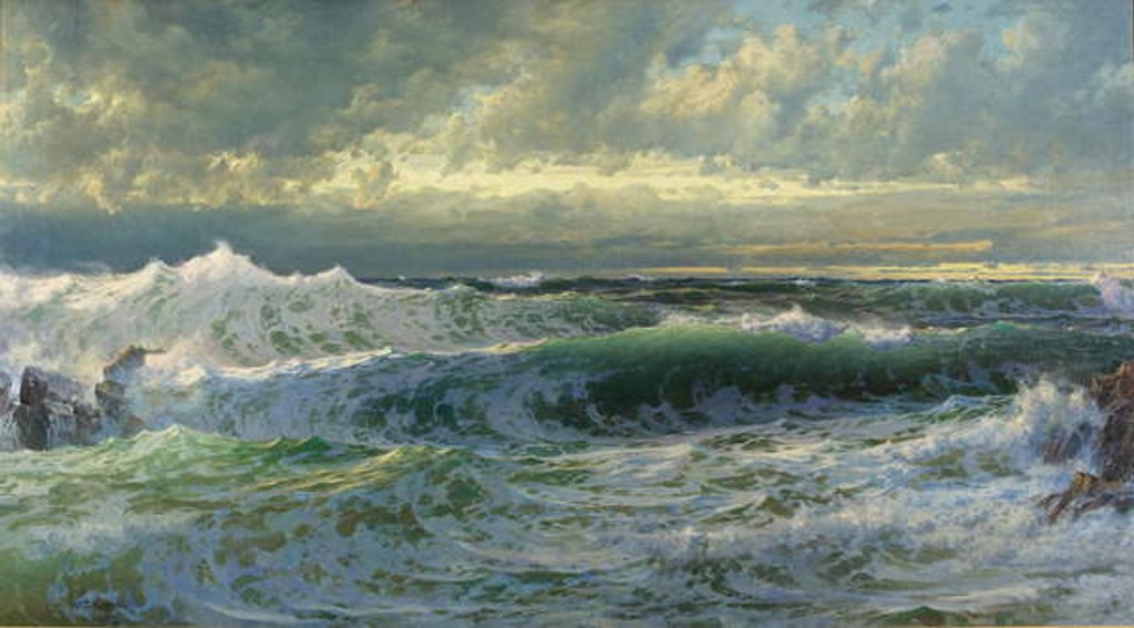 Detail of After a Gale, 1903 by William Trost Richards