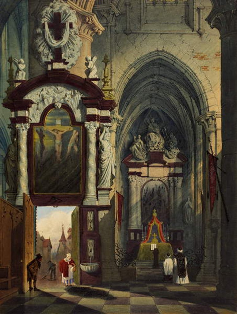 Detail of Antwerp Cathedral, 1878 by G.P. Andre