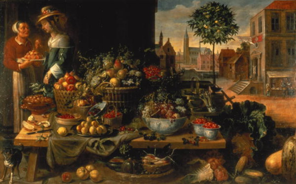 Detail of The Fruit Stall, c.1640 by Frans Snyders