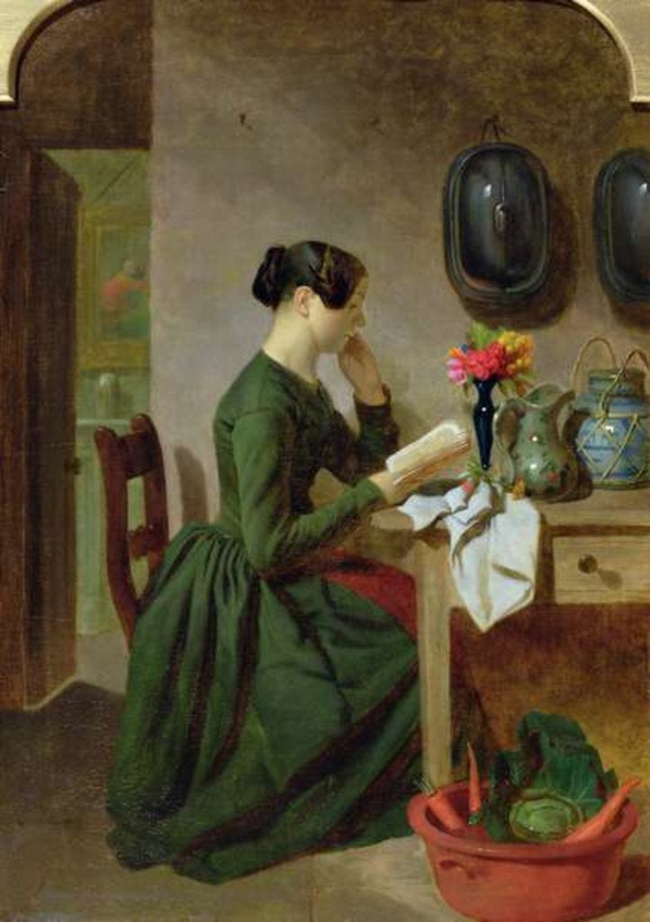 Detail of The Housekeeper, c.1858 by J. Davies