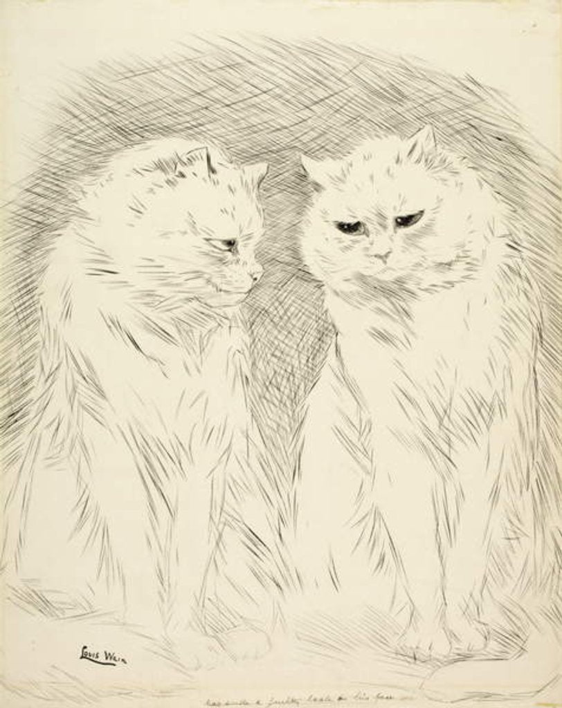 Detail of Pals by Louis Wain