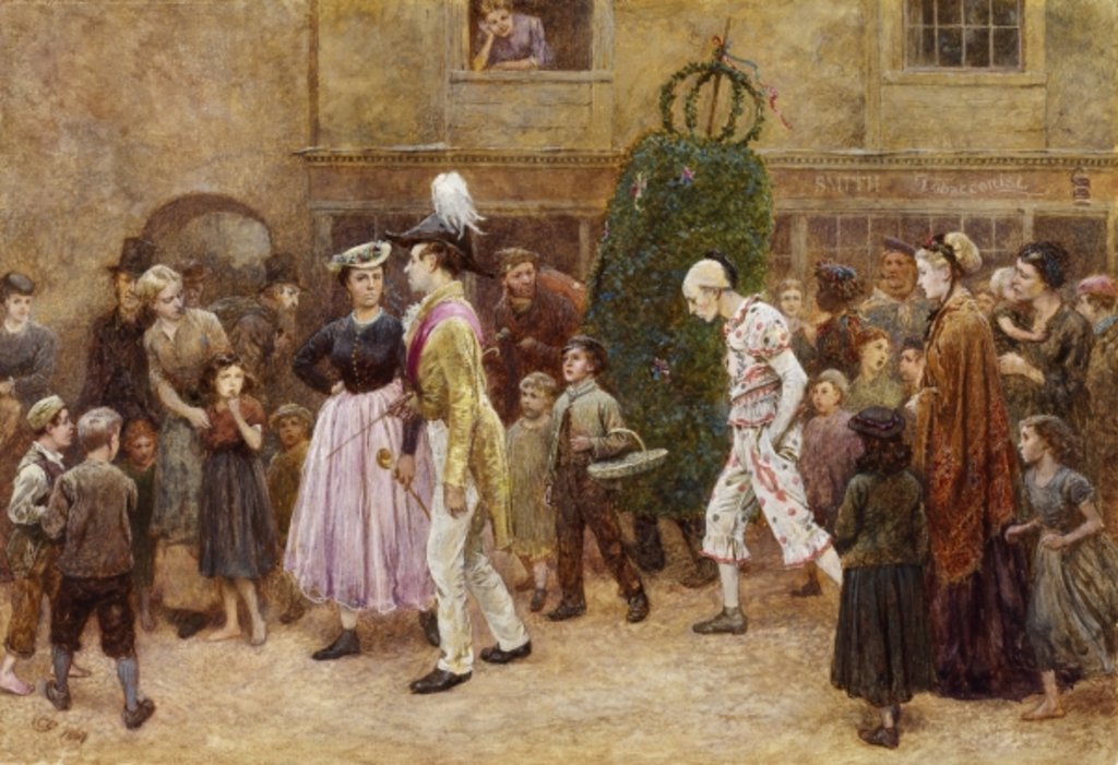 Detail of May Day, 1869 by Charles Green