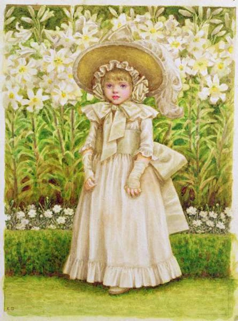 Detail of Child in a White Dress, c.1880 by Kate Greenaway