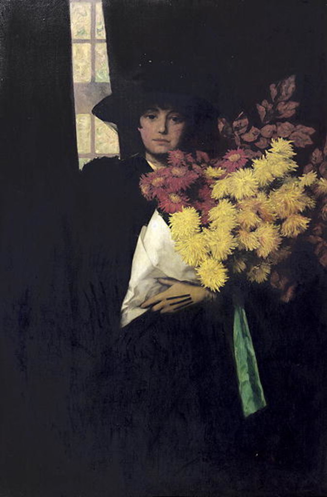 Detail of Chrysanthemums, c.1900 by Charles Henry Malcolm Kerr