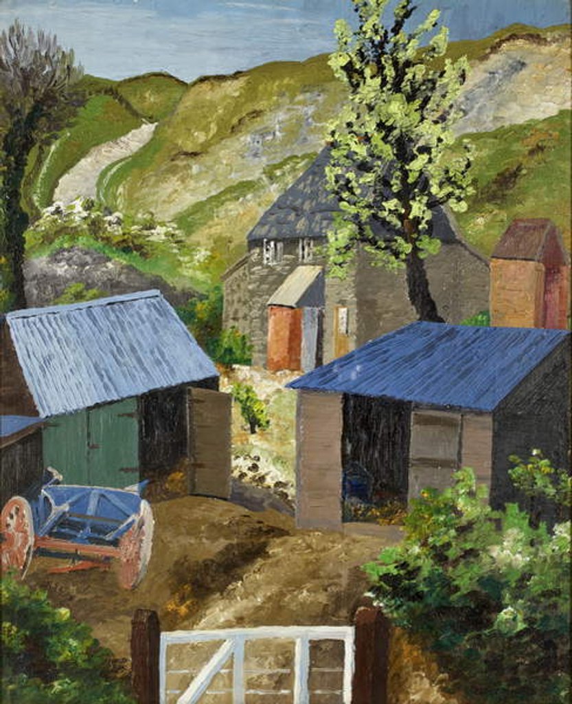 Detail of The Farmyard, Dorset, 1928 by Cedric Morris